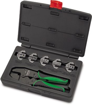 Toptul® Quick Interchangeable Ratchet Crimping Tool Kit