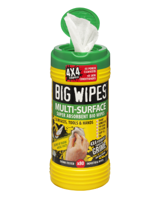 Bigwipes™ 4x4 Multi-Surface Cleaning Wipes Tub of 80