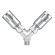 Prevost® BRM 06 Tapered Parallel Male Thread Twin Coupling