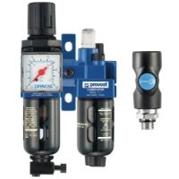 Prevost Filter Regulator and Lubricator with PrevoS1 Coupling