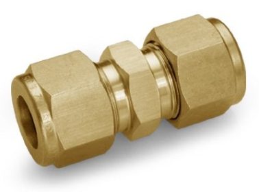 Ham-Let One-Lok® imperial brass single ferrule tube fittings with Indanc