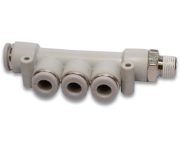 Vale® 5-Way Multiple Male Connector (NPT) Grey Line 