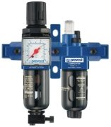 Prevost Filter Regulator and Lubricator with Quick Connections BSPP 2 Piece Set