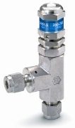 Ham-Let® H-900HP high pressure relief valve with 1/4 OD and Let-Lok® connections