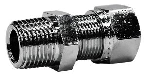 Wade™ Metric Male Stud Coupling BSPT Chrome Plated