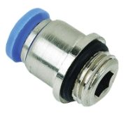 Vale® Round Body Male Stud Coupling Metric