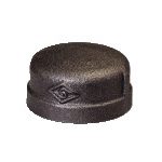 Vale® British Standard Black Banded Iron Round Female Cap