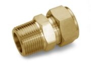 Brass Ham-Let One-Lok® metric male connector BSPP 